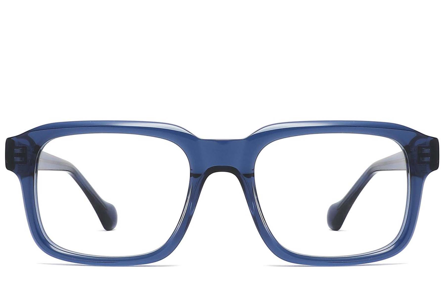 BS2425-1685_Blue_Rectangular_Acetate_Glasses_front