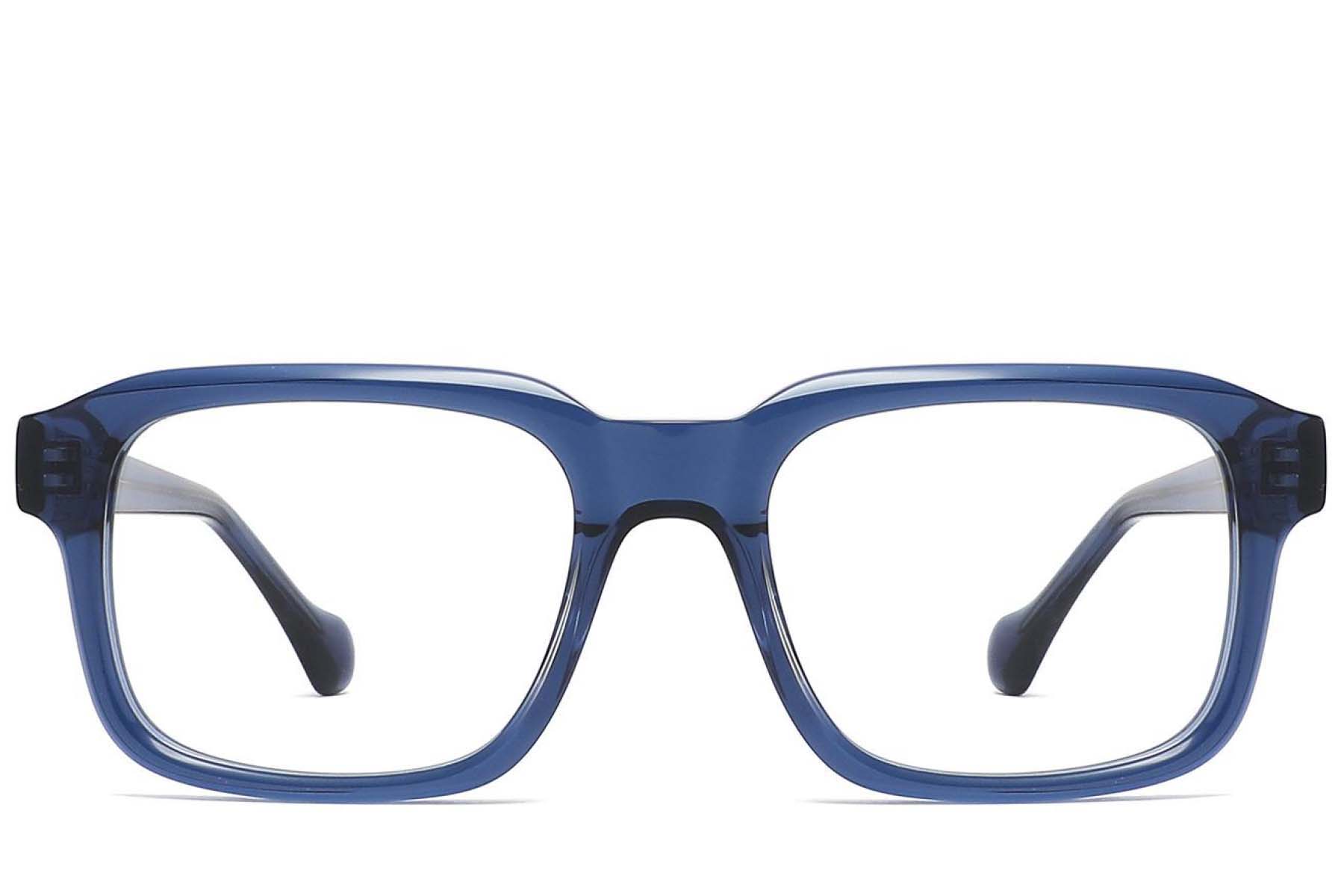 BS2425-1685_Blue_Rectangular_Acetate_Glasses_front