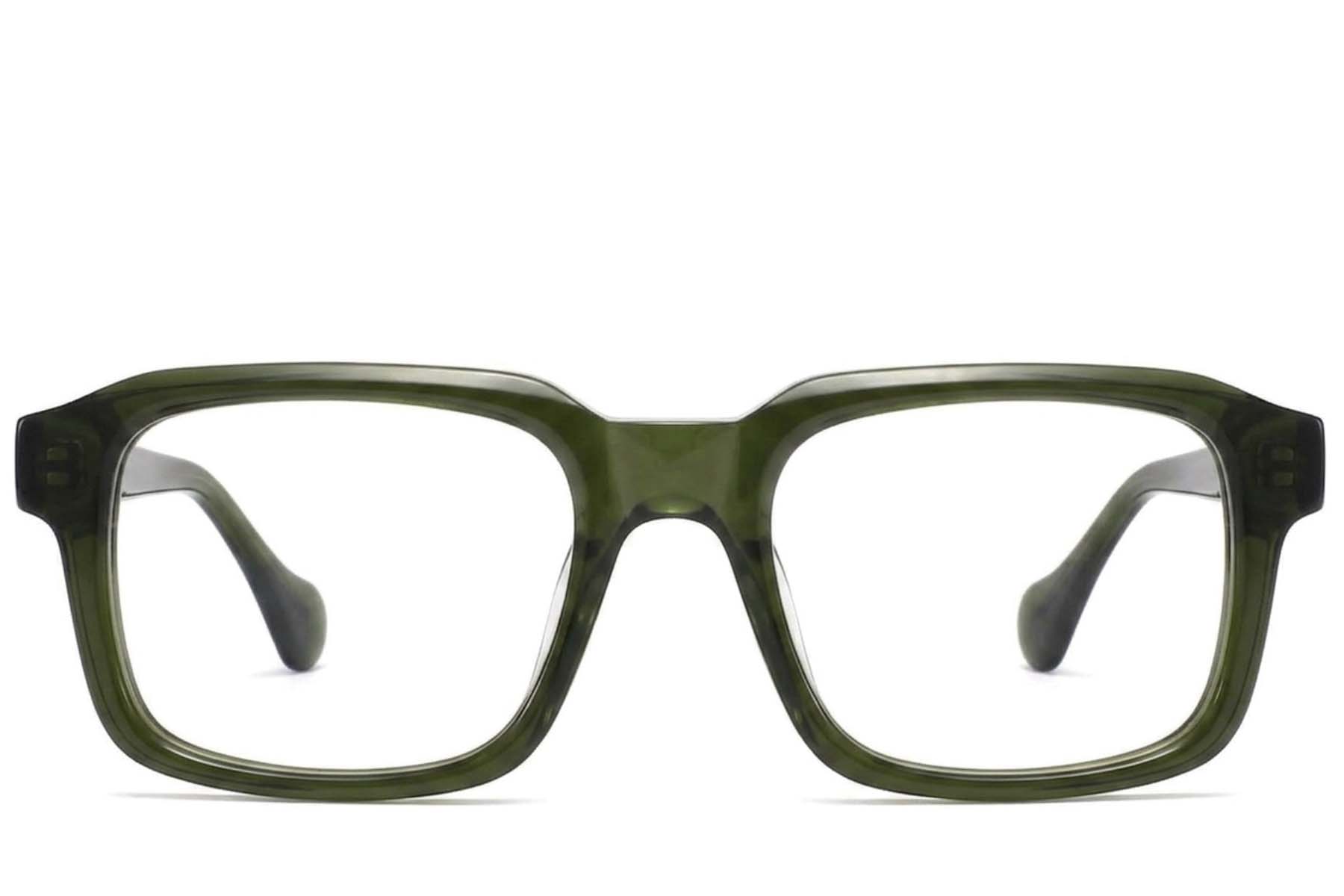 BS2425-1686_Green_Rectangular_Acetate_Glasses-front
