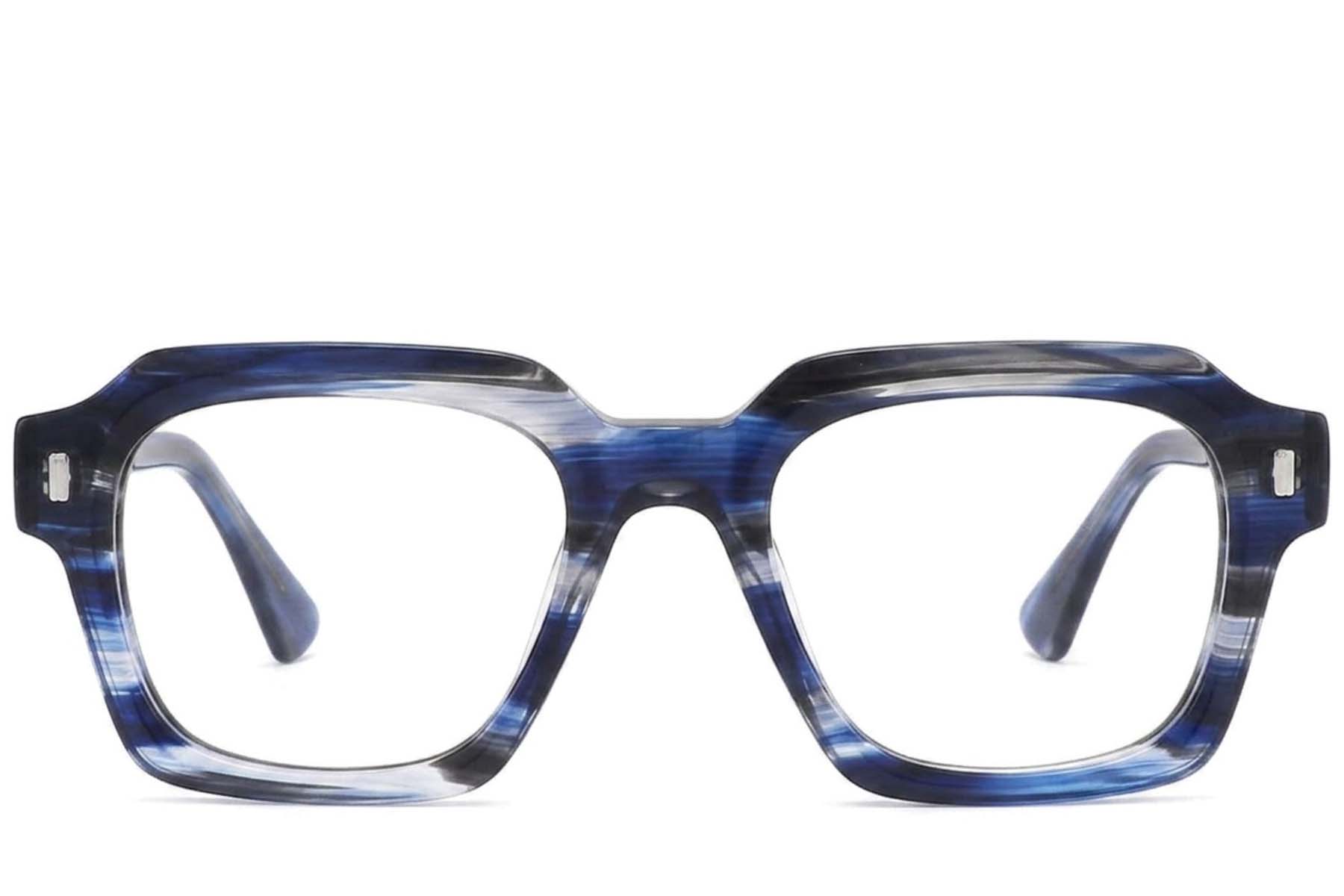 BS2425-1690_Blue_Rectangular_Acetate_Glasses-front