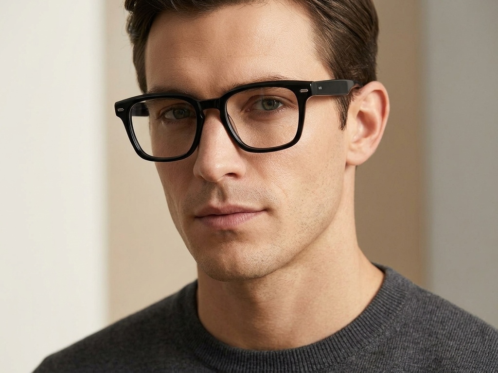 BS2425-1691_Black_Rectangular_Acetate_Glasses-tryon_male