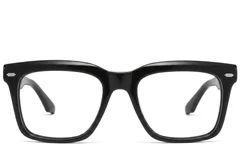 BS2425-1695_Black_Rectangular_Acetate_Glasses-front