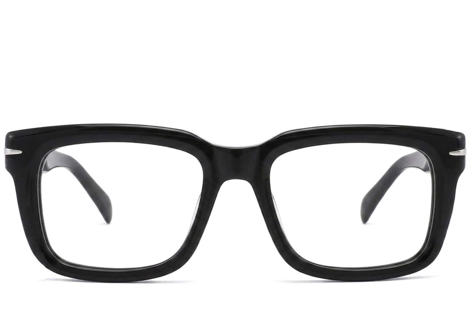 BS2425-1697_Black_Rectangular_Acetate_Glasses-front