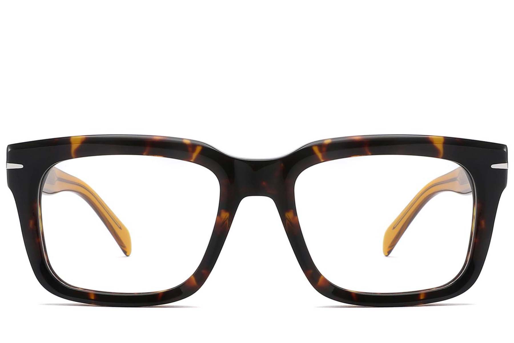 BS2425-1698_Tortoiseshell_Rectangular_Acetate_Glasses_front