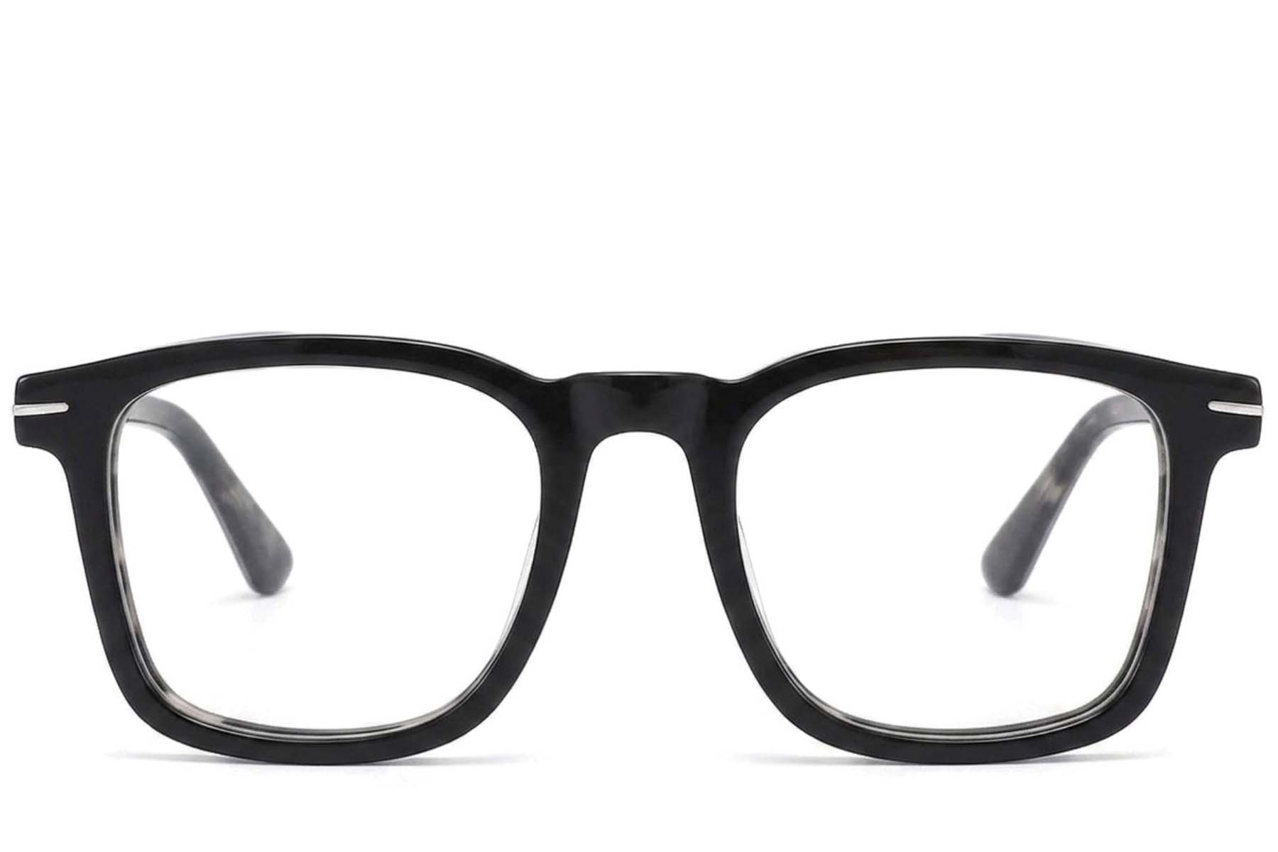 BS2425-1706_Black_Rectangular_Acetate_Glasses-front