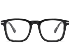 BS2425-1706_Black_Rectangular_Acetate_Glasses-front