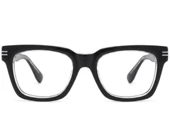 BS2425-1710_Black_Rectangular_Acetate_Glasses-front
