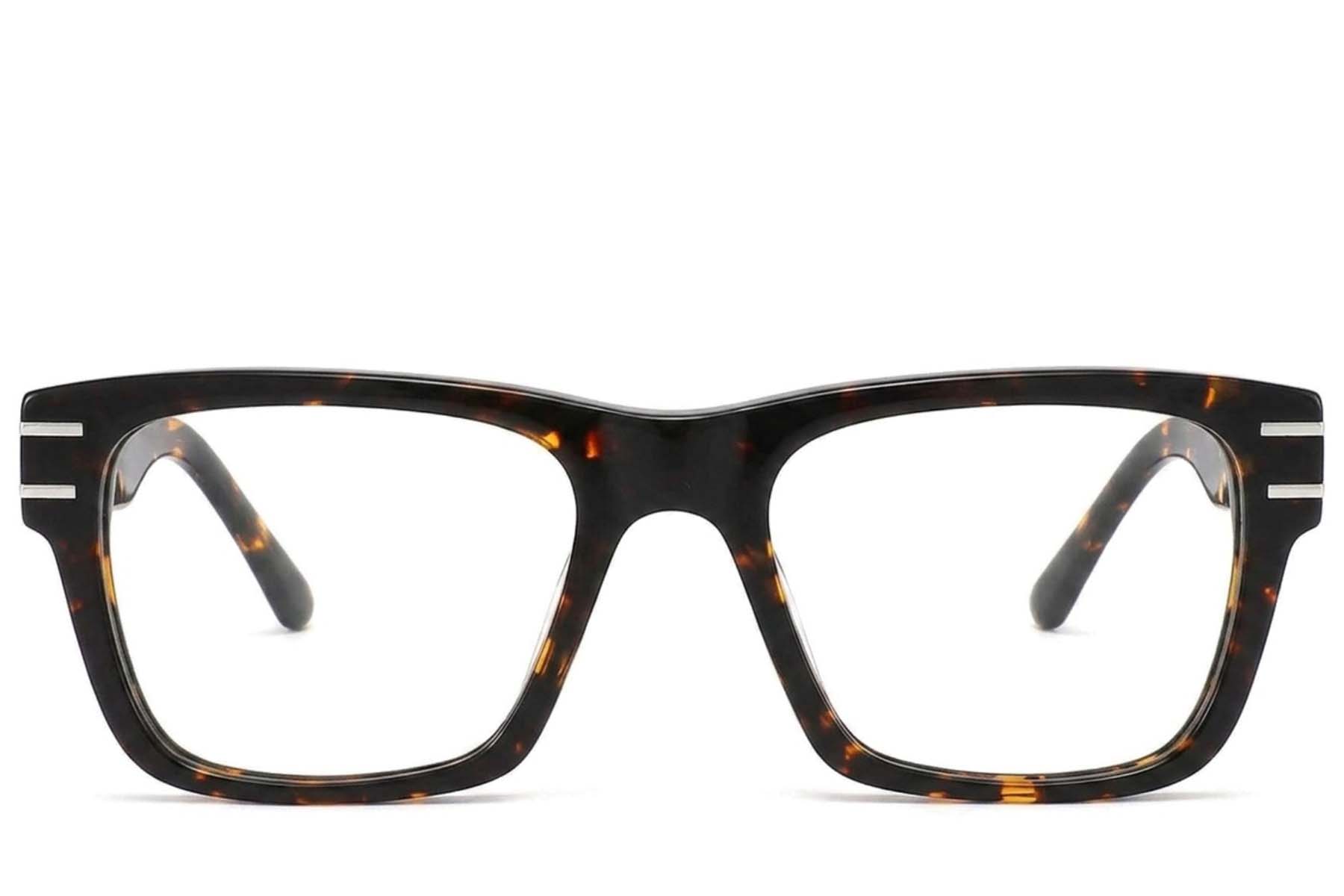 BS2425-1714_Tortoiseshell_Rectangular_Acetate_Glasses-front