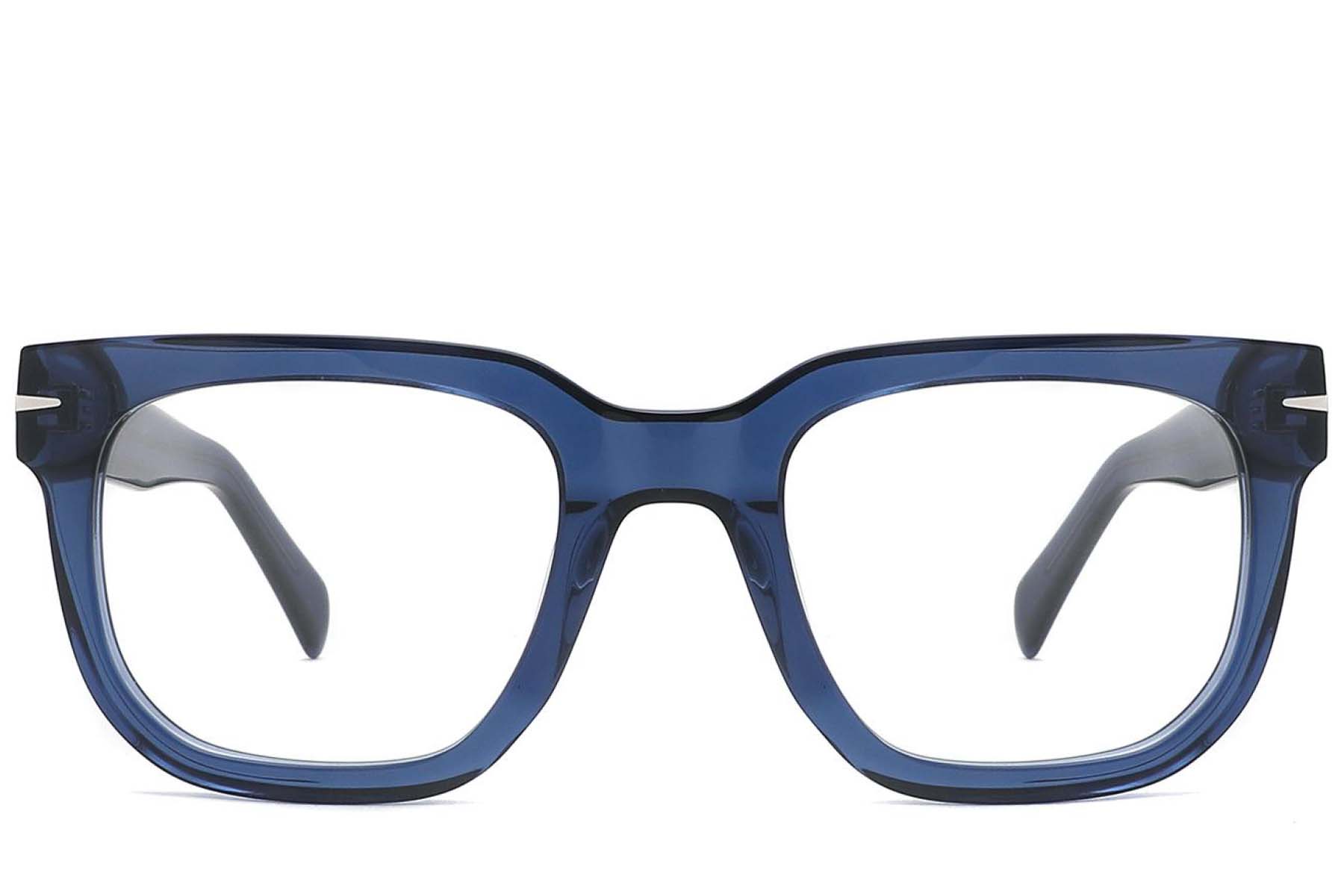 BS2425-1729_Blue_Rectangular_Acetate_Glasses_front