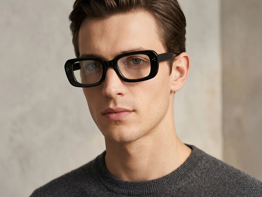 BS2425-1730_Black_Rectangular_Acetate_Glasses-tryon_male