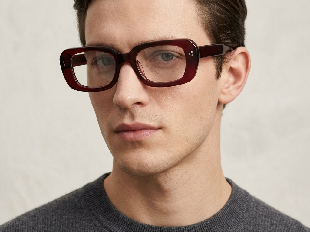 BS2425-1734_Red_Rectangular_Acetate_Glasses-tryon_male
