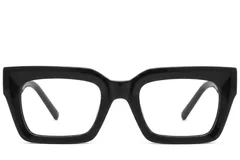 BS2425-1735_Black_Rectangular_Acetate_Glasses-front