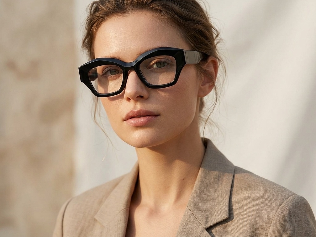 BS2425-1739_Black_Geometric_Acetate_Glasses-tryon_female