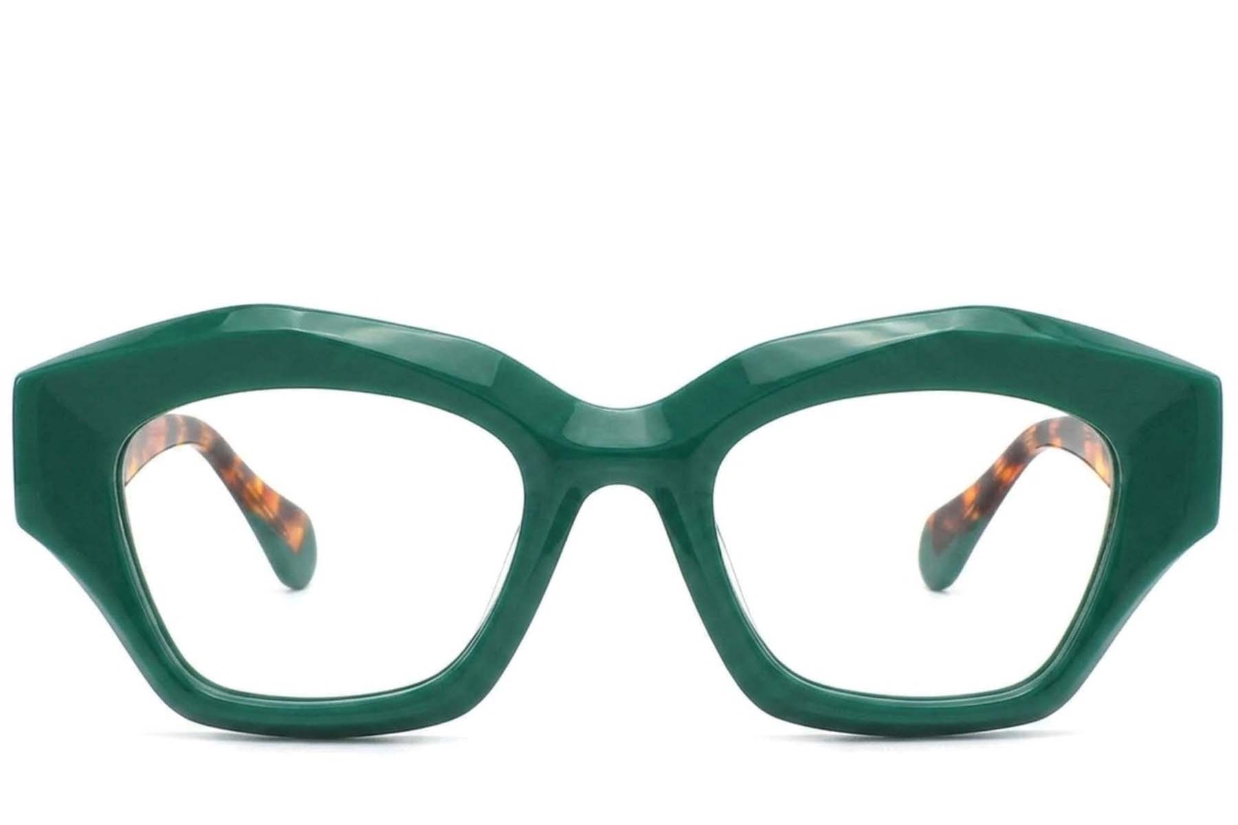 BS2425-1741_Green_Geometric_Acetate_Glasses-front