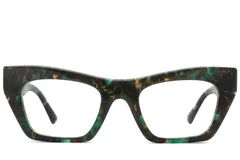BS2425-1745_Green_Butterfly_Acetate_Glasses_front