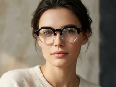 BS2425-1750_Black_Geometric_Acetate_Glasses-tryon_female