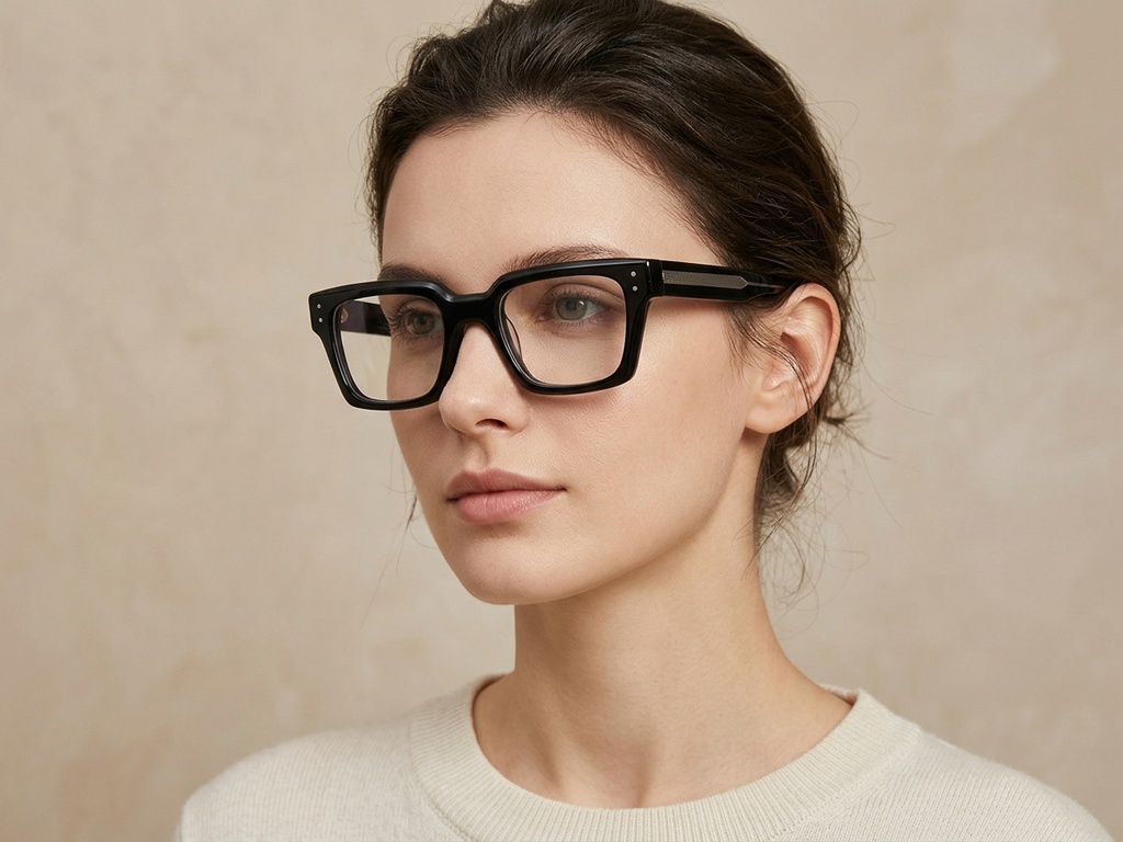 BS2425-1754_Black_Rectangular_Acetate_Glasses-tryon_female
