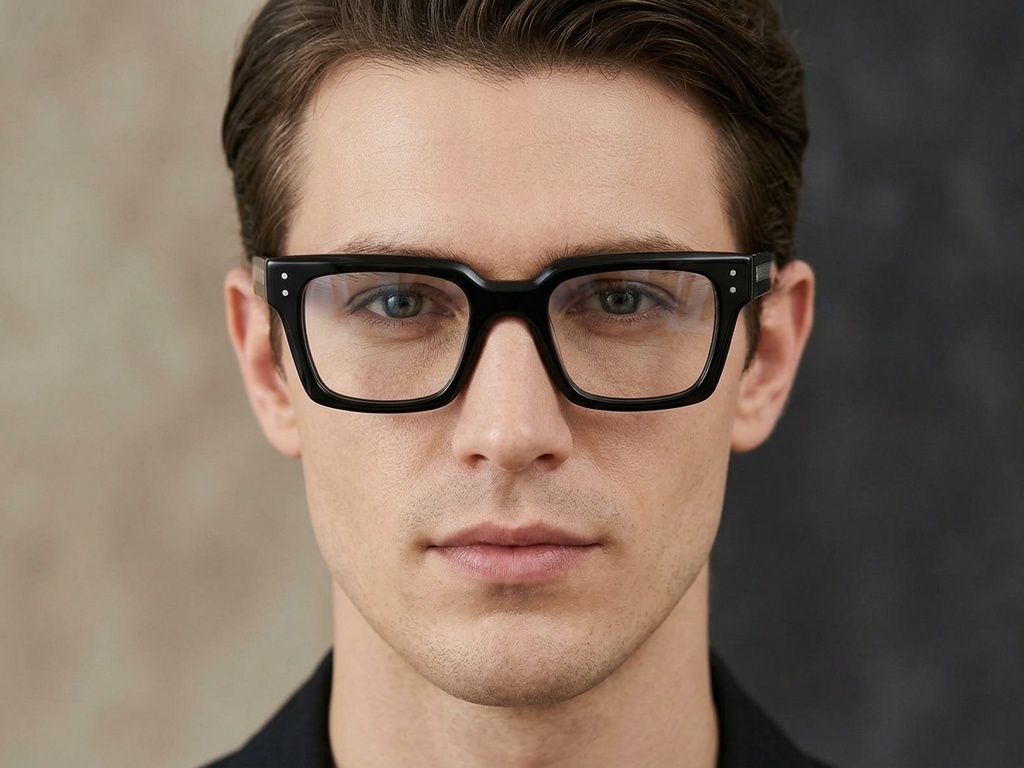 BS2425-1754_Black_Rectangular_Acetate_Glasses-tryon_male