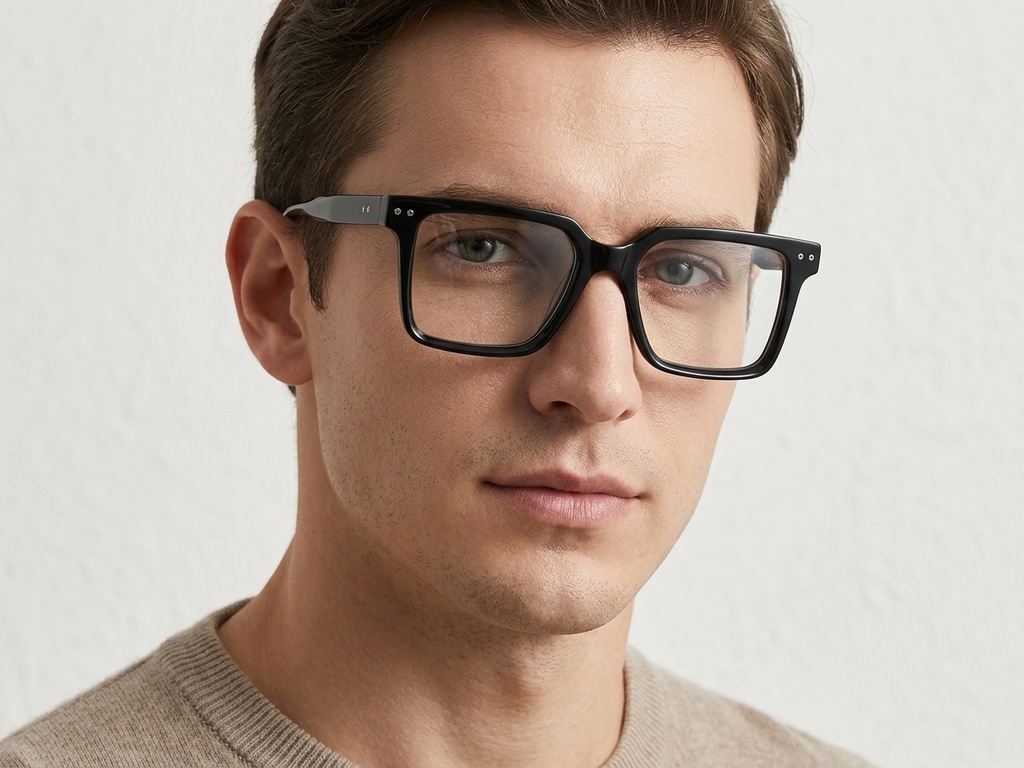 BS2425-1758_Black_Rectangular_Acetate_Glasses-tryon_male