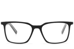 BS2425-1785_Black_Rectangular_Acetate_Glasses_front