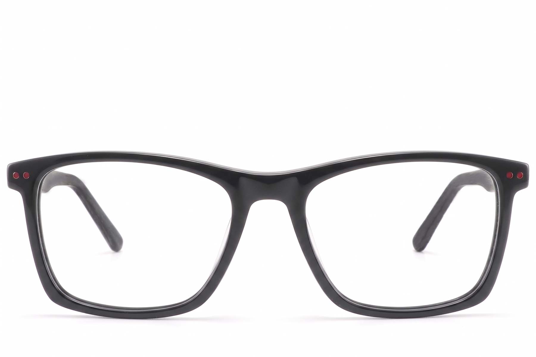 BS2425-1798_Black_Rectangular_Acetate_Glasses-front