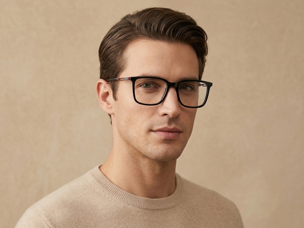 BS2425-1800_Black_Rectangular_Acetate_Glasses-tryon_male
