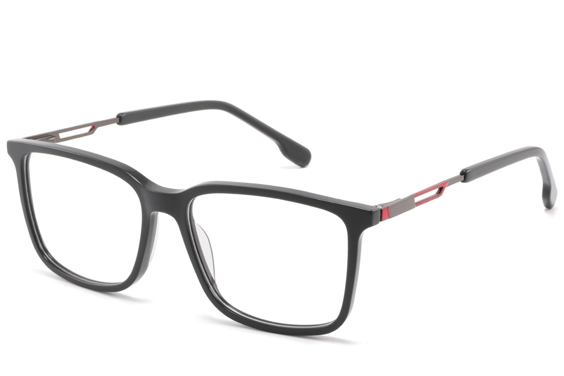 BS2425-1800_Black_Rectangular_Acetate_Glasses_corner