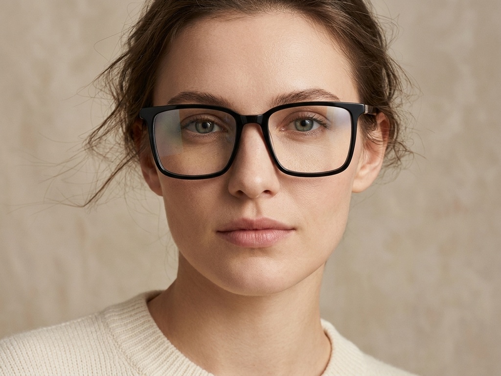 BS2425-1801_Black_Rectangular_Acetate_Glasses-tryon_female