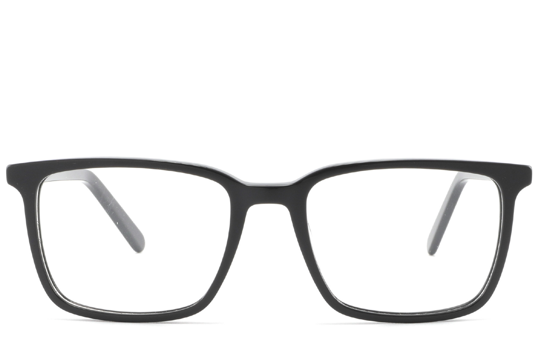 BS2425-1803_Black_Rectangular_Acetate_Glasses_front