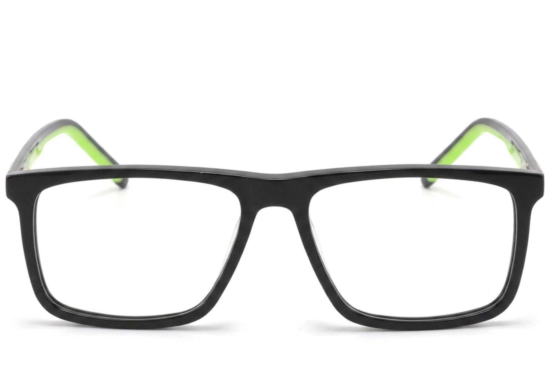 BS2425-1811_Black_Rectangular_Acetate_Glasses-front