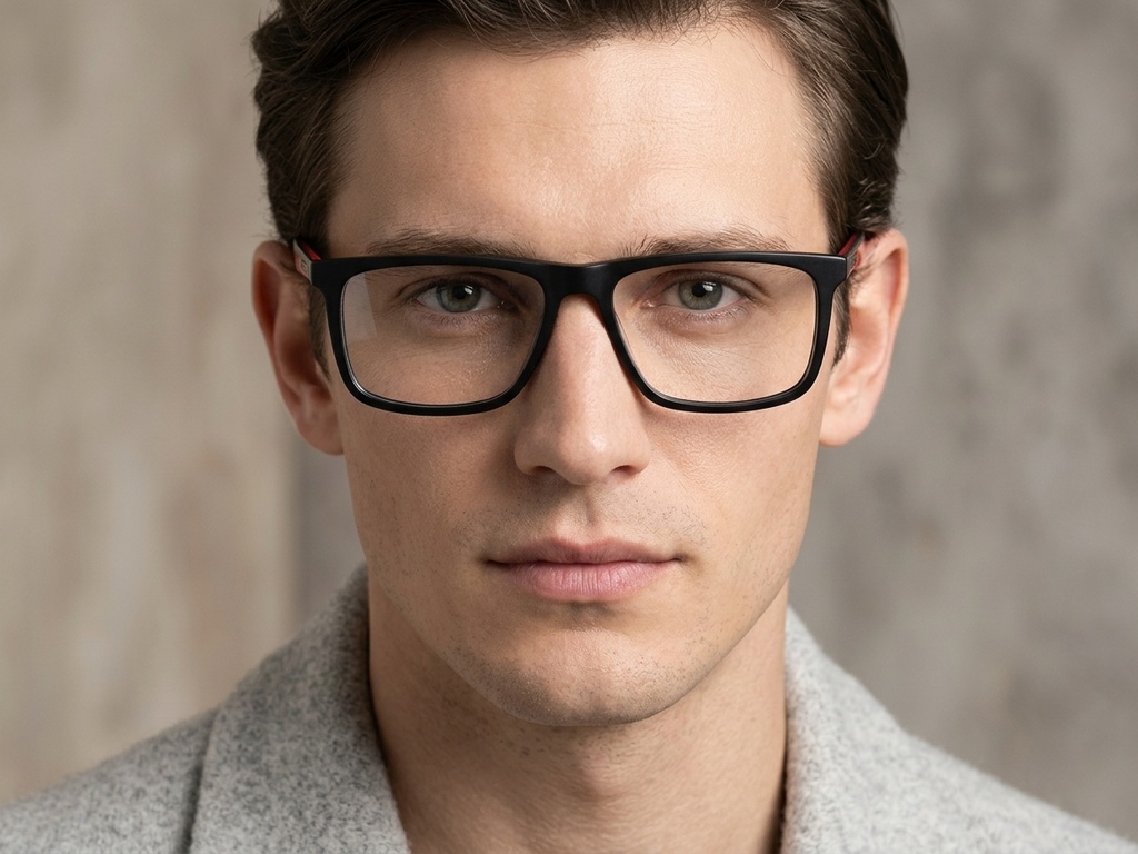 BS2425-1814_Black_Rectangular_Acetate_Glasses-tryon_male