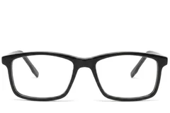 BS2425-1815_Black_Rectangular_Acetate_Glasses-front