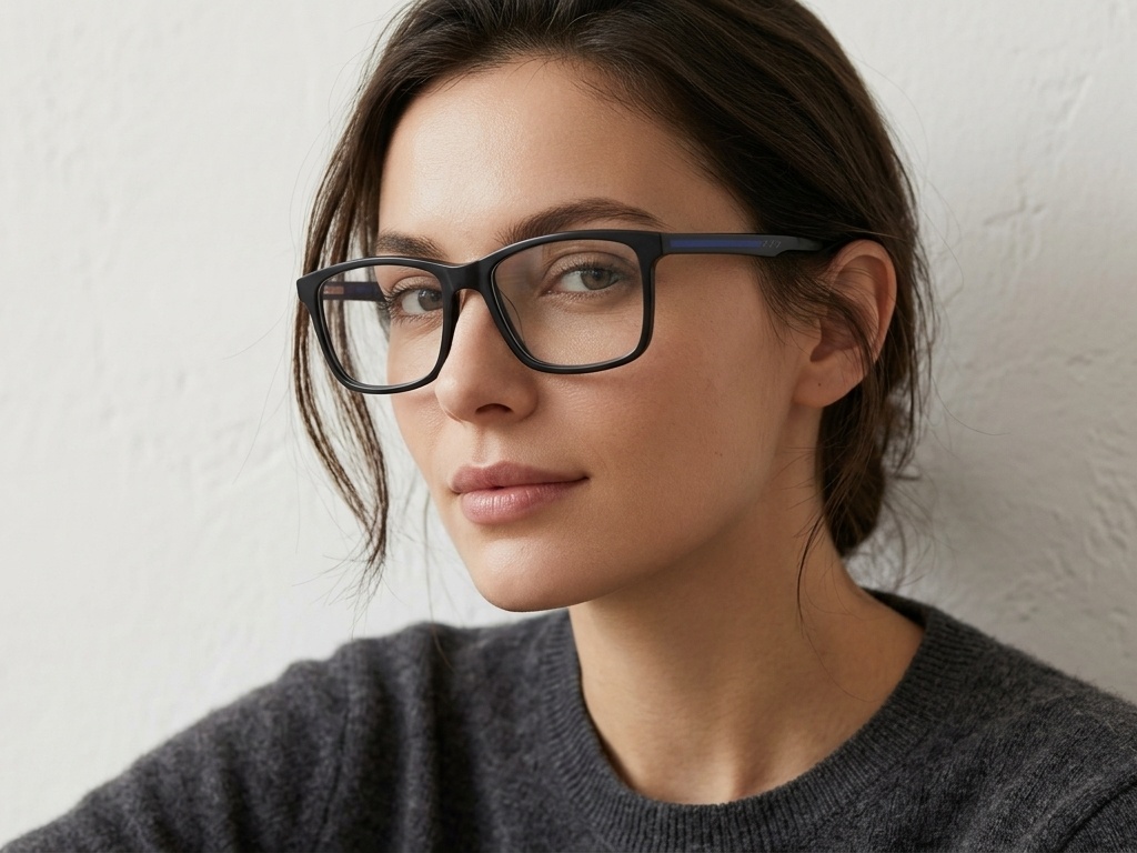 BS2425-1819_Black_Rectangular_Acetate_Glasses-tryon_female