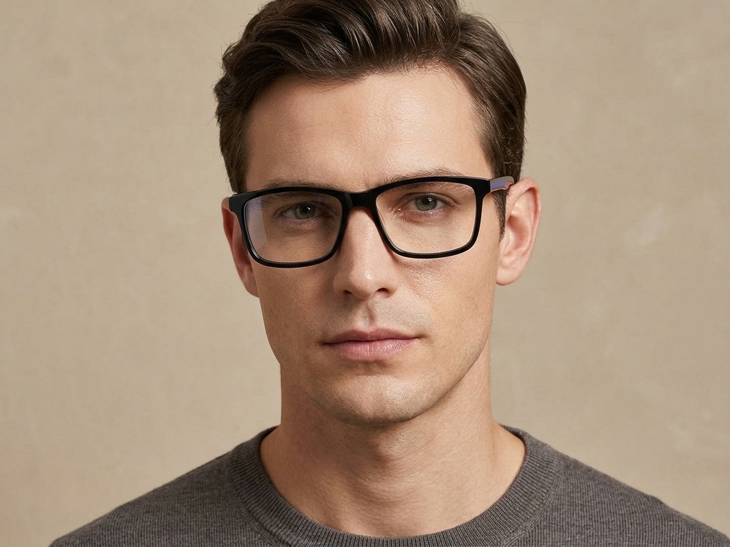 BS2425-1819_Black_Rectangular_Acetate_Glasses-tryon_male