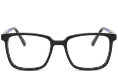 BS2425-1825_Black_Rectangular_Acetate_Glasses-front