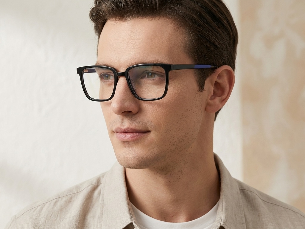 BS2425-1825_Black_Rectangular_Acetate_Glasses-tryon_male