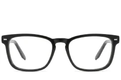 BS2425-1827_Black_Rectangular_Acetate_Glasses-front