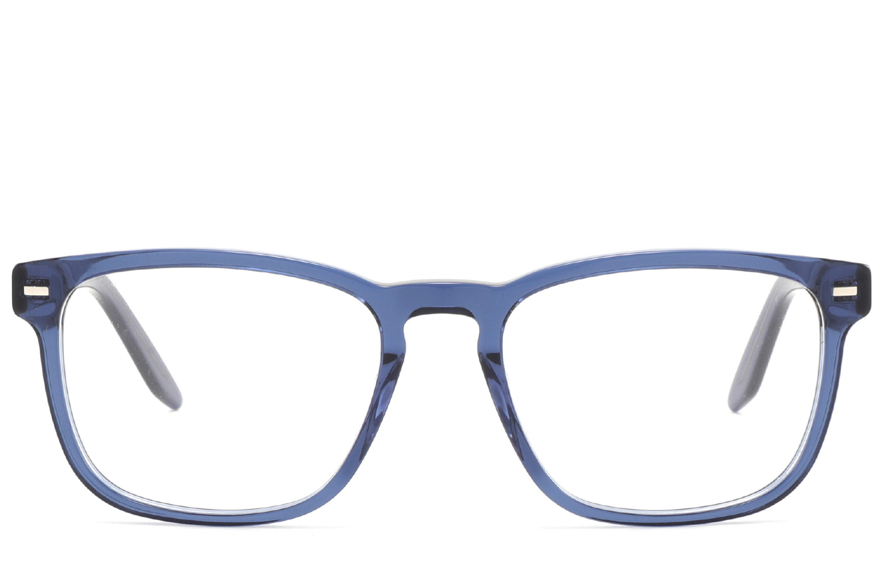BS2425-1830_Blue_Rectangular_Acetate_Glasses_front