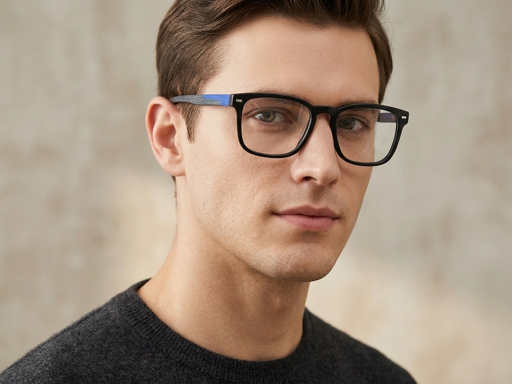 BS2425-1831_Black_Rectangular_Acetate_Glasses-tryon_male