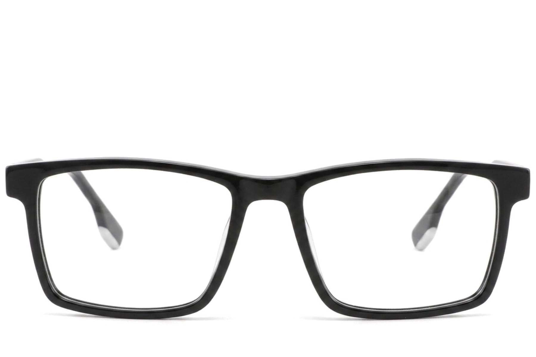 BS2425-1844_Black_Rectangular_Acetate_Glasses-front