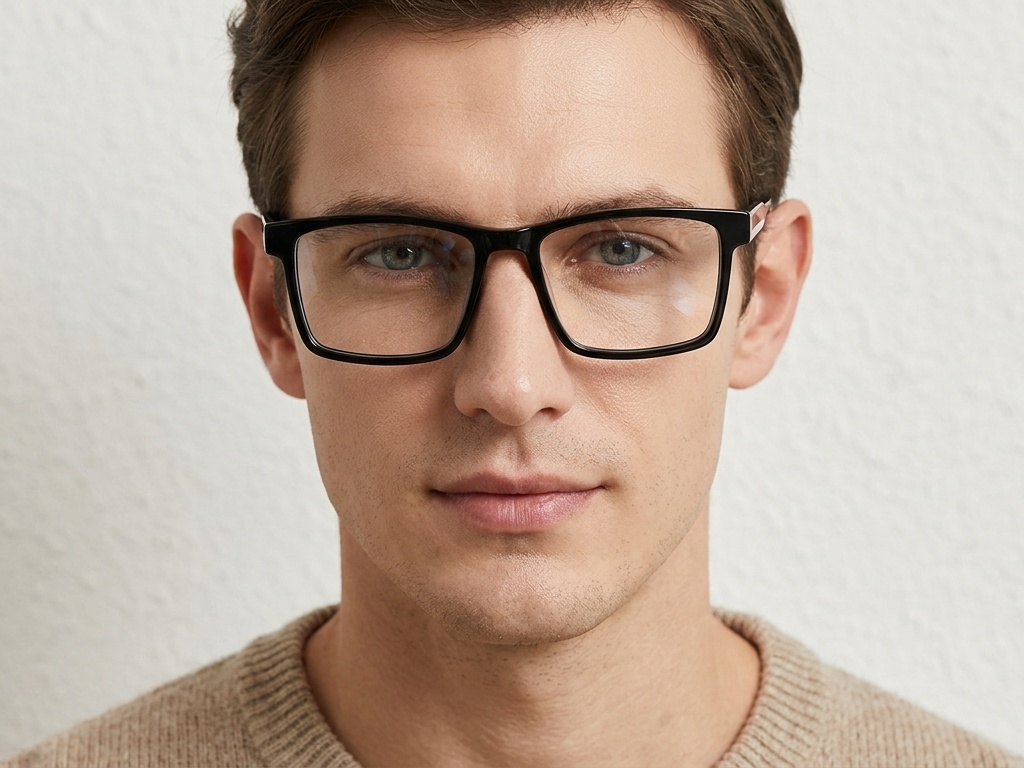 BS2425-1844_Black_Rectangular_Acetate_Glasses-tryon_male