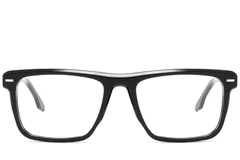 BS2425-1886_Black_Rectangular_Acetate_Glasses_front