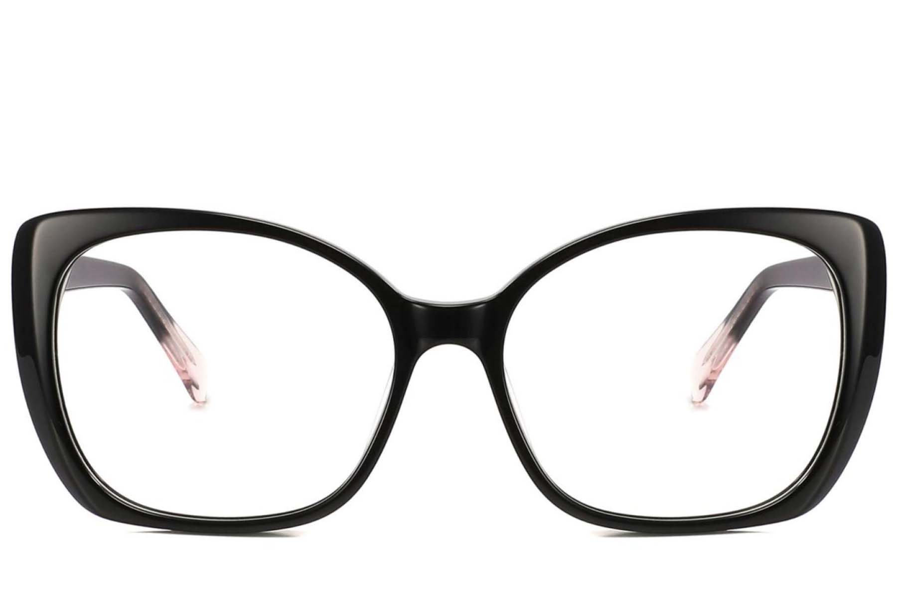 BS2425-1892_Black_Butterfly_Acetate_Glasses_front