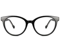 BS2425-1901_Black_Oval_Acetate_Glasses_front