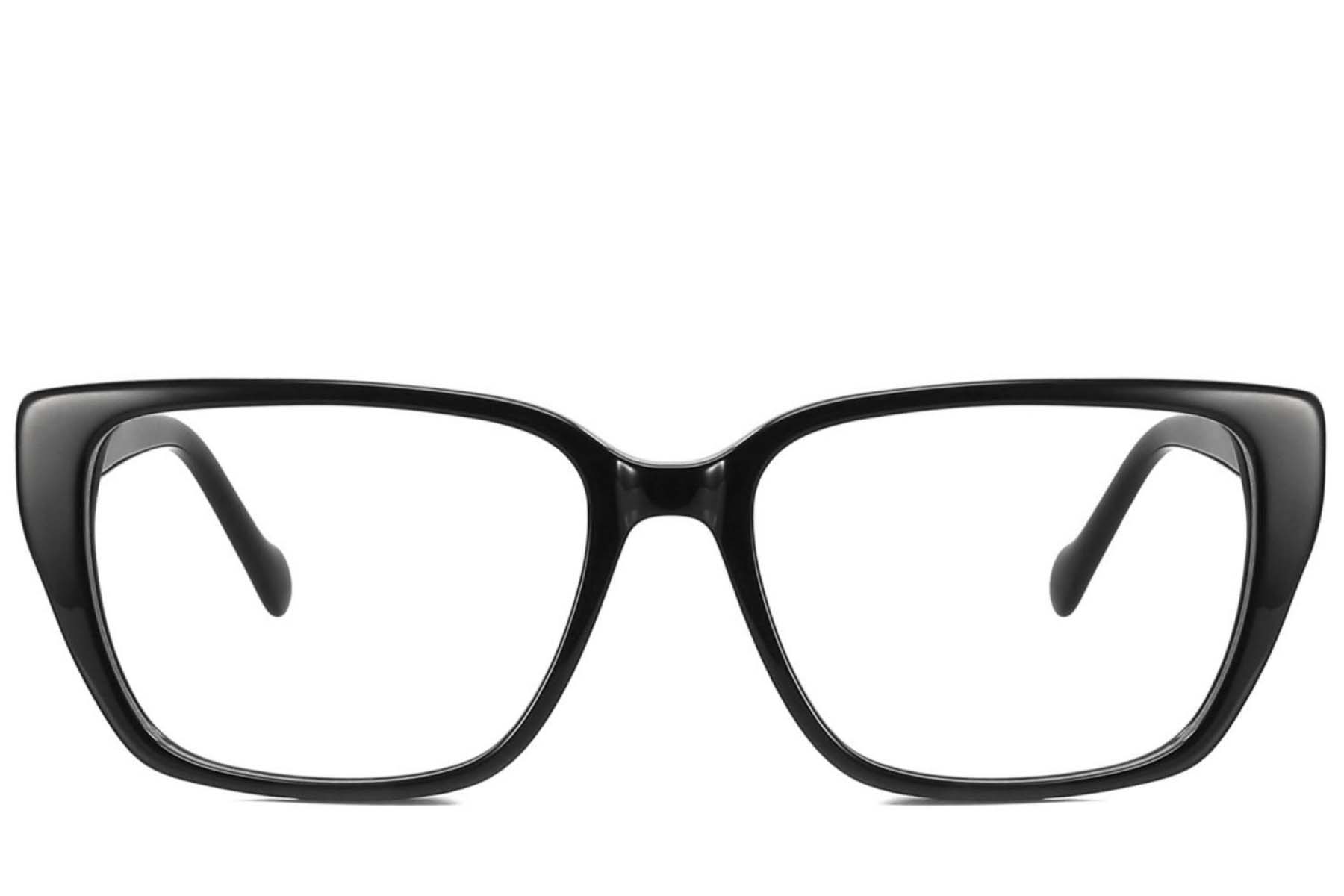 BS2425-1927_Black_Rectangular_Acetate_Glasses_front
