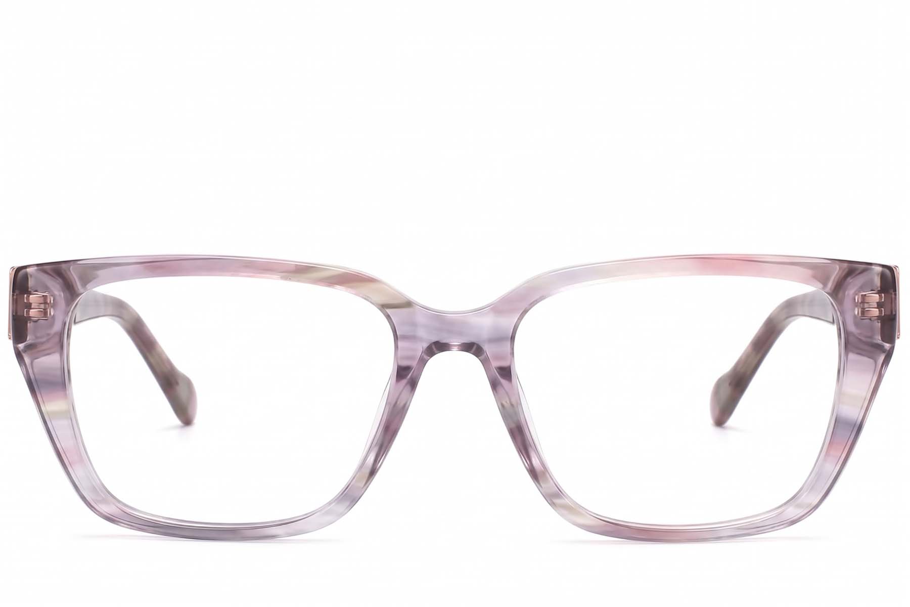 BS2425-1931_Pink_Rectangular_Acetate_Glasses-front