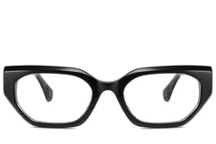 BS2425-1939_Black_Geometric_Acetate_Glasses_front