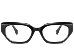 BS2425-1939_Black_Geometric_Acetate_Glasses_front