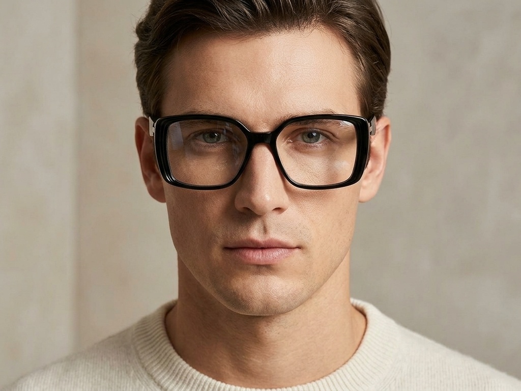 BS2425-1944_Black_Rectangular_Acetate_Glasses-tryon_male