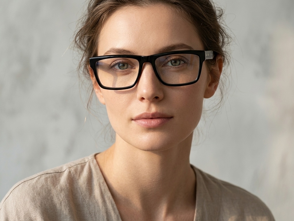 BS2425-1969_Black_Rectangular_Acetate_Glasses-tryon_female